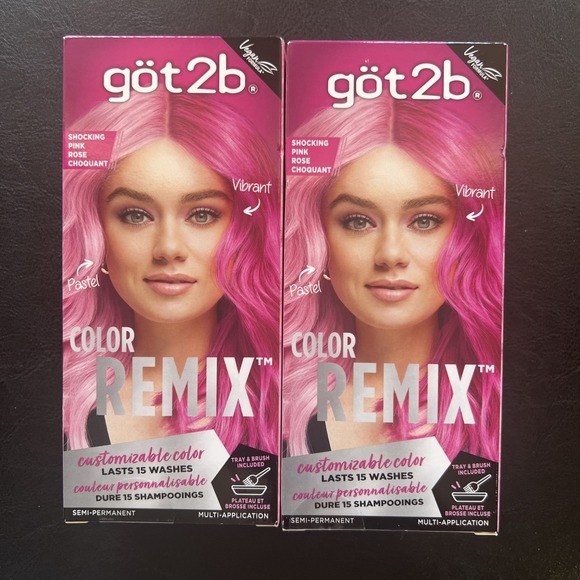 Got2B Other - got2b Color Remix Semi Permanent Hair Color Shocking Pink‎ Rose Choquant 093